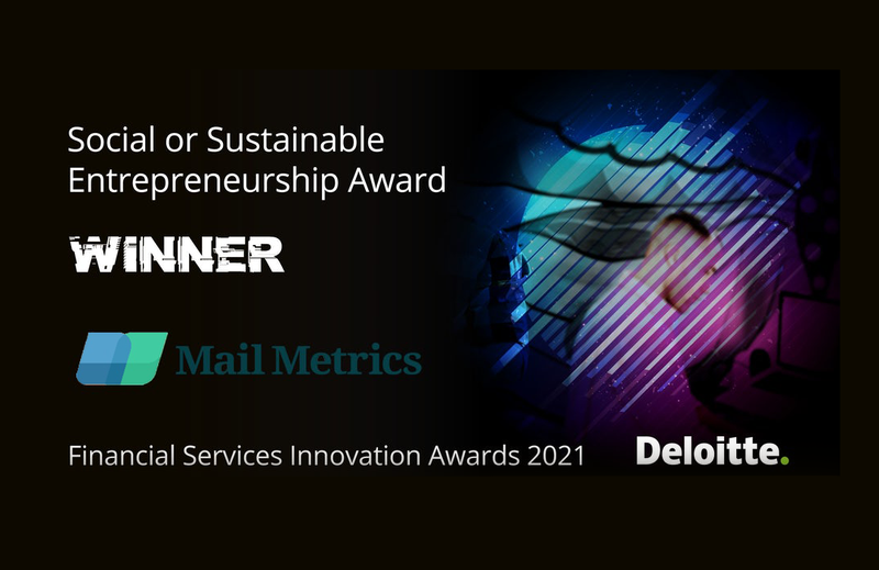 Mail Metrics wins a Deloitte Financial Services Innovation Award